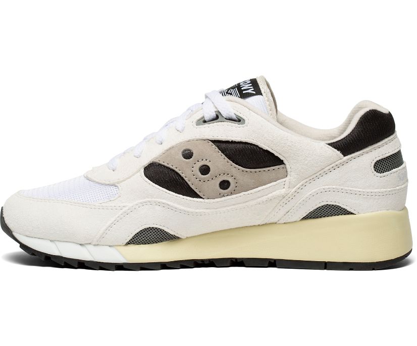 Saucony Shadow 6000 Originals Dam Vita Svarta Grå | Sverige 897TCE